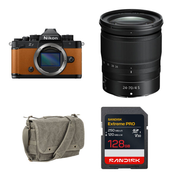 Nikon Zf Mirrorless Camera with 24-70mm f/4 Lens and Basic Bundle (Orange)