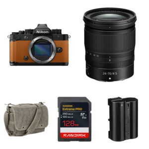 Nikon Zf Mirrorless Camera with 24-70mm f/4 Lens and Essentials+ Kit (Orange)