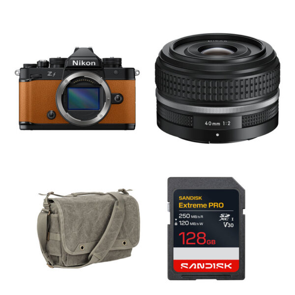 Nikon Zf Mirrorless Camera with 40mm f/2 Lens and Basic Bundle (Orange)