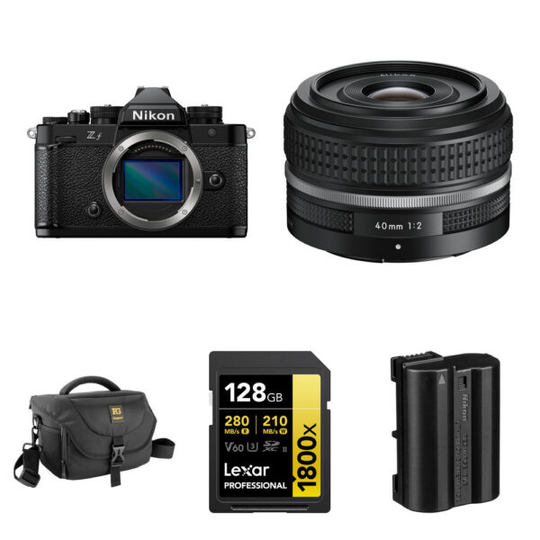 Nikon Zf Mirrorless Camera with 40mm f/2 Lens and Essentials+ Kit