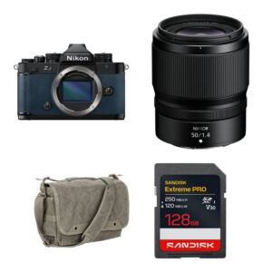 Nikon Zf Mirrorless Camera with 50mm f/1.4 Lens and Basic Bundle (Blue)