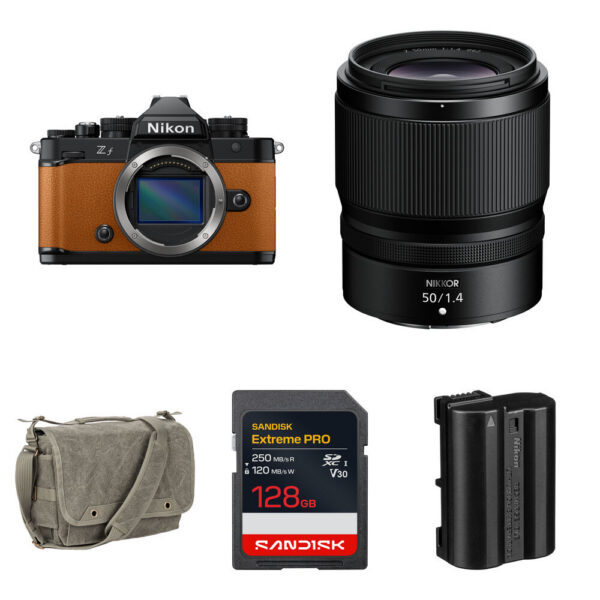 Nikon Zf Mirrorless Camera with 50mm f/1.4 Lens and Essentials+ Kit (Orange)