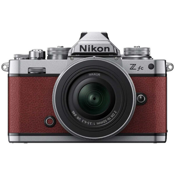 Nikon Zfc Mirrorless Camera with 16-50mm f/3.5-6.3 Lens and Basic Bundle (Crimson Red) view 4