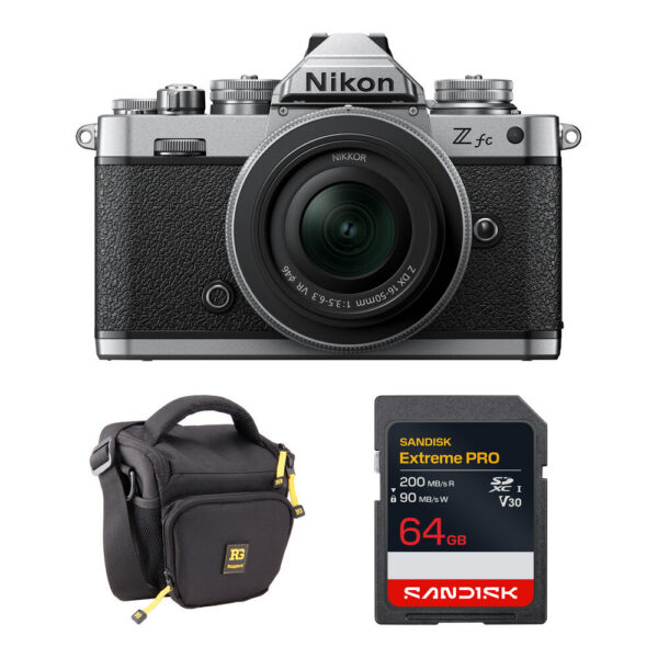 Nikon Zfc Mirrorless Camera with 16-50mm f/3.5-6.3 Lens and Basic Bundle (Silver) view 6