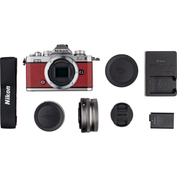 Nikon Zfc Mirrorless Camera with 16-50mm f/3.5-6.3 Lens (Crimson Red) view 6