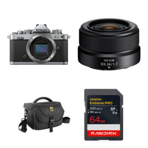 Nikon Zfc Mirrorless Camera with 24mm f/1.7 Lens and Basic Bundle