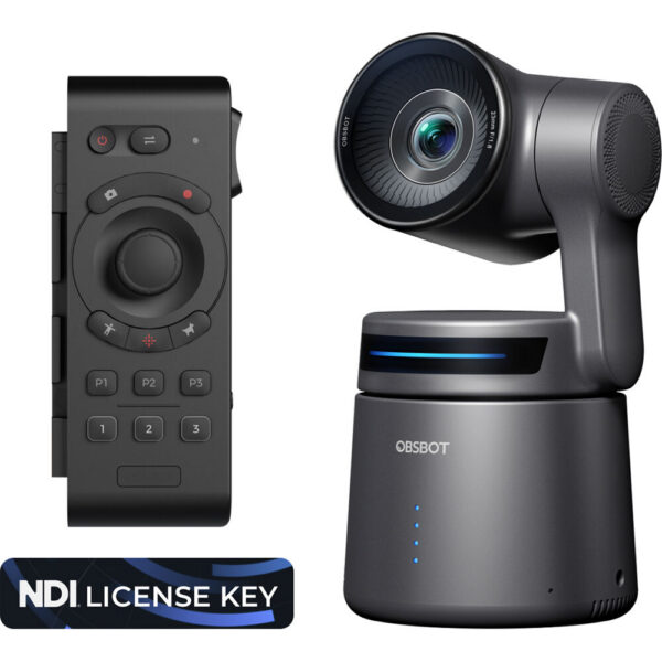 OBSBOT Tail Air AI-Powered PTZ Streaming Camera with Smart Remote Controller & NDI License Key Combo view 4
