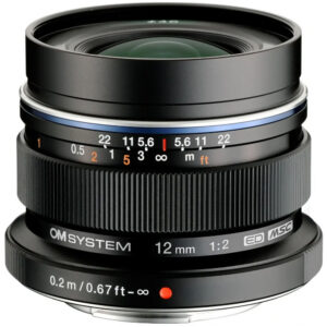 OM SYSTEM M.Zuiko Digital ED 12mm f/2.0 Lens (Micro Four Thirds)