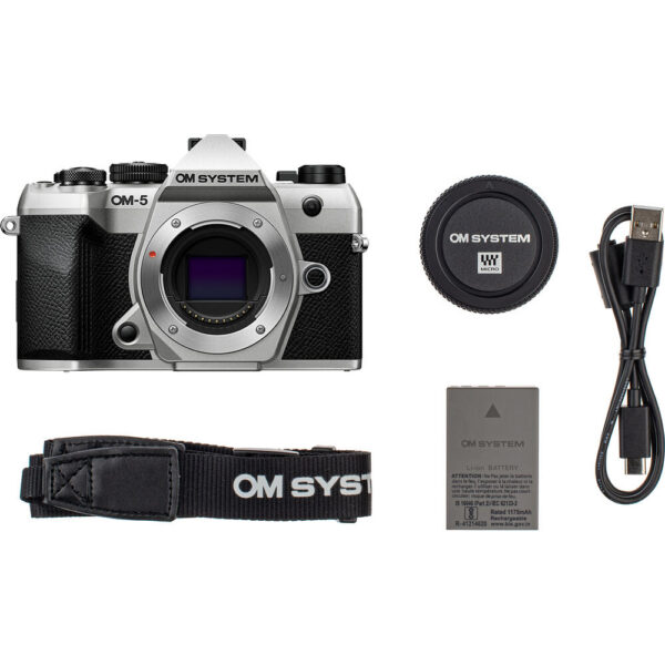 OM SYSTEM OM-5 Mark II Mirrorless Camera (Silver) view 6
