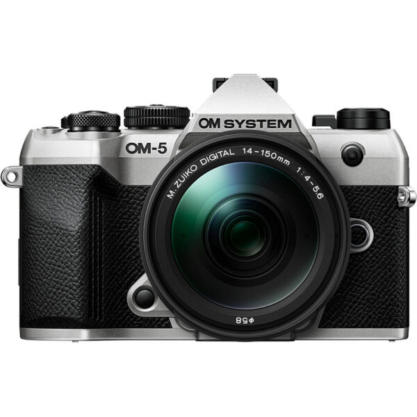 OM SYSTEM OM-5 Mark II Mirrorless Camera with 14-150mm f/4-5.6 II Lens (Silver) view 3