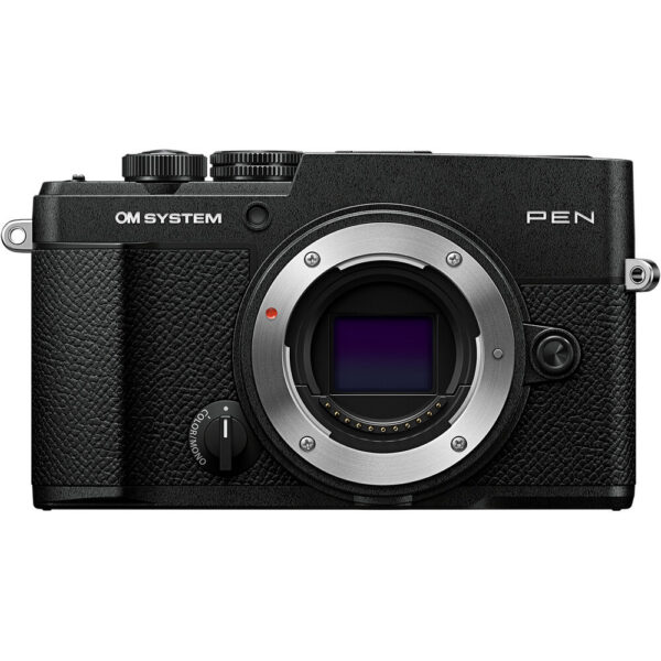 OM SYSTEM PEN Mirrorless Camera with 14-42mm III Lens (Black) view 3