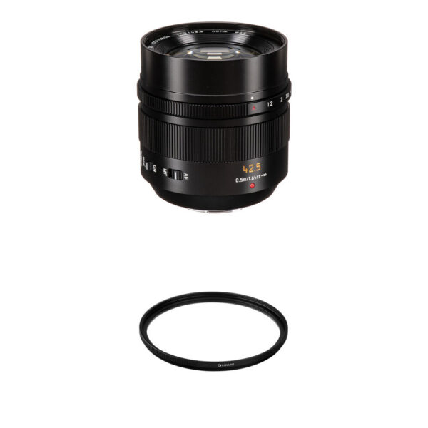 Panasonic Leica DG Nocticron 42.5mm f/1.2 ASPH. POWER O.I.S. Lens with UV Filter view 3