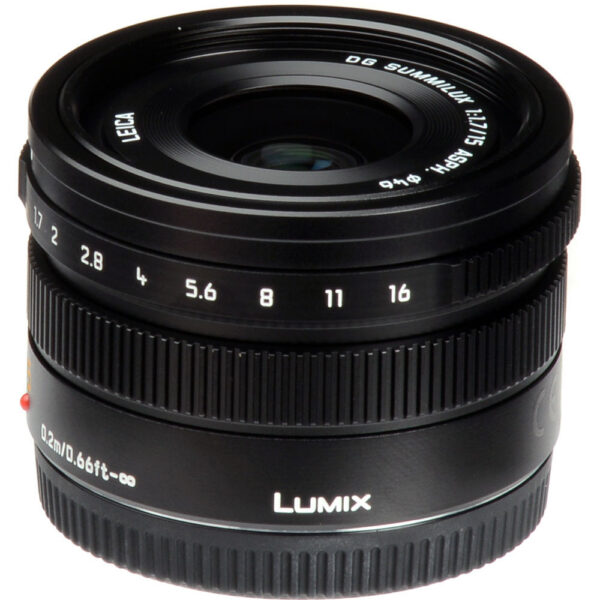 Panasonic Leica DG Summilux 15mm f/1.7 ASPH. Lens view 3