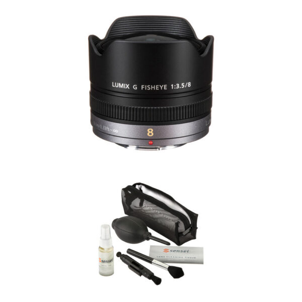 Panasonic LUMIX G Fisheye 8mm f/3.5 Lens with Accessories Kit view 3