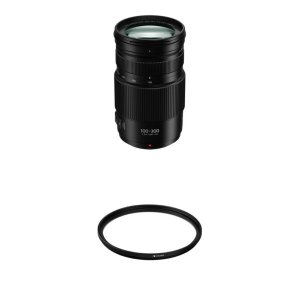 Panasonic LUMIX G Vario 100-300mm f/4-5.6 II POWER O.I.S. Lens with UV Filter Kit view 3