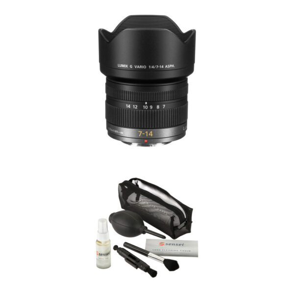 Panasonic LUMIX G Vario 7-14mm f/4 ASPH. Lens with Accessories Kit view 3