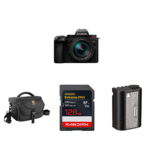 Panasonic LUMIX G9 II Mirrorless Camera with 12-60mm f/2.8-4 Lens and Essentials+ Kit (Black)