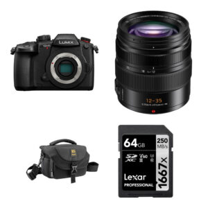 Panasonic LUMIX GH5 II Mirrorless Camera with 12-35mm f/2.8 Lens and Basic Bundle (Black)
