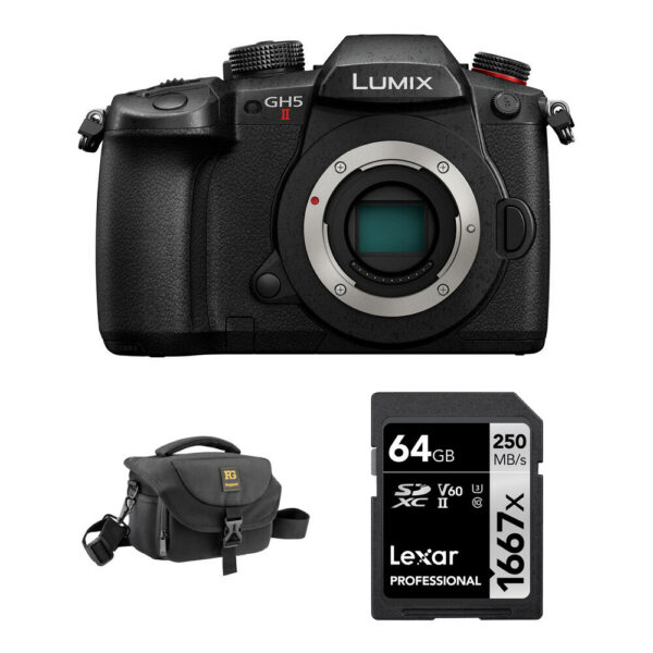 Panasonic LUMIX GH5 II Mirrorless Camera with Basic Bundle