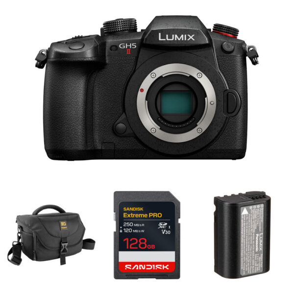 Panasonic LUMIX GH5 II Mirrorless Camera with Essentials+ Kit (Black)