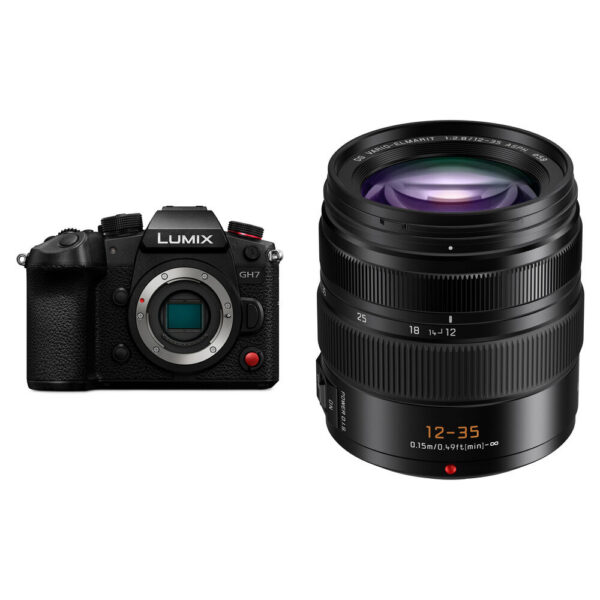 Panasonic LUMIX GH7 Mirrorless Camera with 12-35mm f/2.8 Lens Kit (Black)