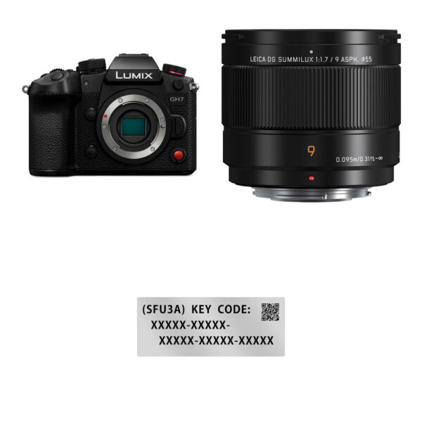 Panasonic LUMIX GH7 Mirrorless Camera with 9mm f/1.7 Lens and ARRI LogC3 Firmware Upgrade Kit (Black)