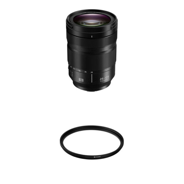 Panasonic LUMIX S 24-105mm f/4 Macro O.I.S. Lens with UV Filter Kit view 3