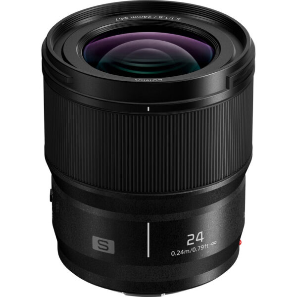 Panasonic LUMIX S 24mm f/1.8 Lens with UV Filter Kit (Leica L)