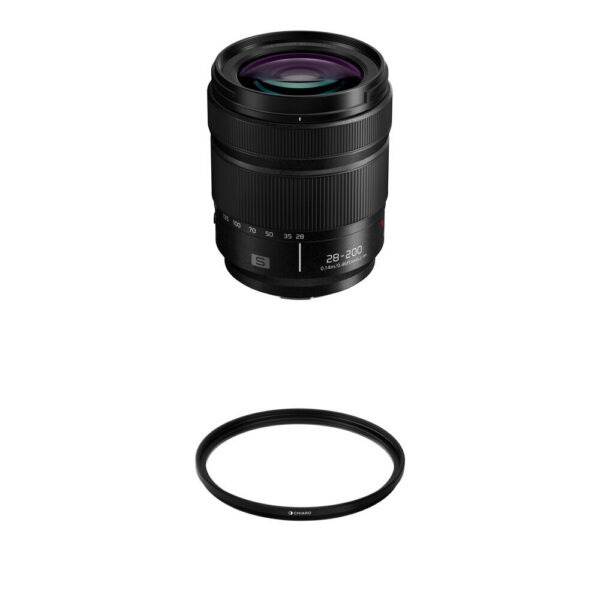Panasonic LUMIX S 28-200mm f/4-7.1 MACRO O.I.S. Lens with UV Filter Kit (L-Mount) view 3