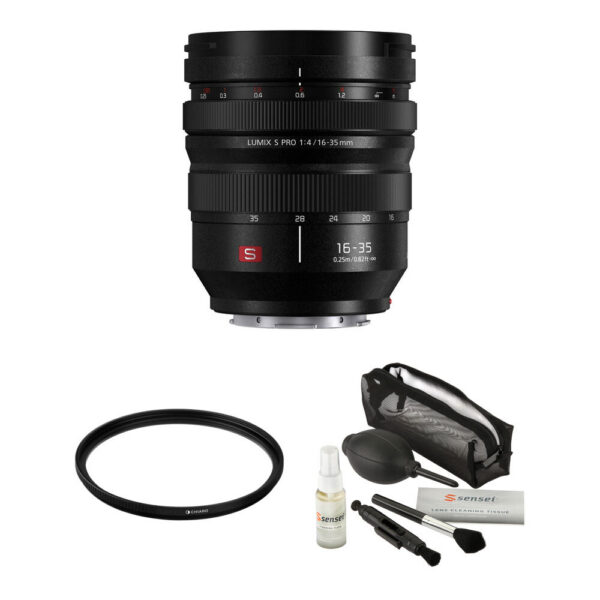 Panasonic LUMIX S PRO 16-35mm f/4 Lens with UV Filter Kit view 4
