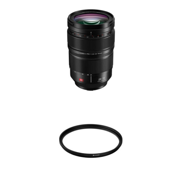 Panasonic LUMIX S PRO 24-70mm f/2.8 Lens with UV Filter Kit view 3