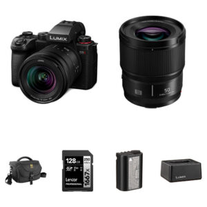 Panasonic LUMIX S5 II Mirrorless Camera with 20-60mm f/3.5-5.6 and 50mm f/1.8 Lenses and Essentials+ Kit