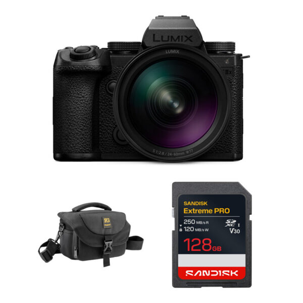 Panasonic LUMIX S5 IIX Mirrorless Camera with 24-60mm f/2.8 Lens and Basic Bundle view 6