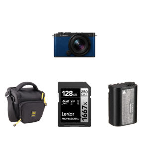 Panasonic LUMIX S9 Mirrorless Camera and 18-40mm f/4.5-6.3 Lens and Essentials+ Kit (Night Blue)