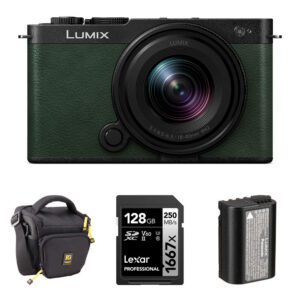 Panasonic LUMIX S9 Mirrorless Camera with 18-40mm f/4.5-6.3 Lens and Essentials+ Kit (Dark Olive)