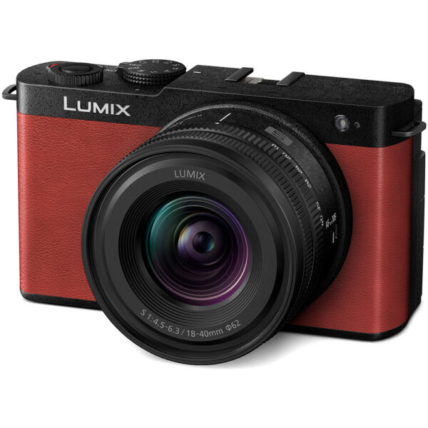 Panasonic LUMIX S9 Mirrorless Camera with 18-40mm f/4.5-6.3 Lens (Crimson Red) view 2