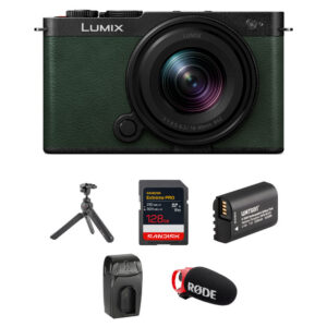 Panasonic LUMIX S9 Mirrorless Camera with 18-40mm f/4.5-6.3 Lens with Content Creation Kit (Dark Olive)