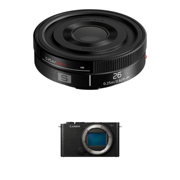 Panasonic LUMIX S9 Mirrorless Camera with 26mm f/8 Lens Kit (Black) view 3