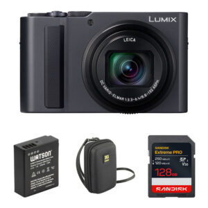 Panasonic ZS300 Digital Camera with Complete Starter Bundle (Silver)