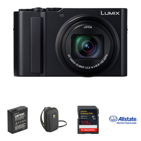 Panasonic ZS300 Digital Camera with Protection & Power Kit (Black)