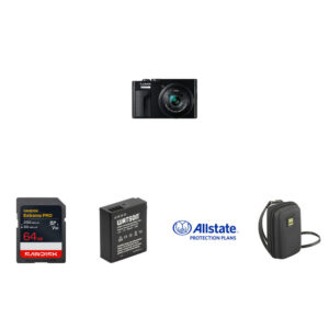 Panasonic ZS99 Digital Camera with Protection & Power Kit (Black)