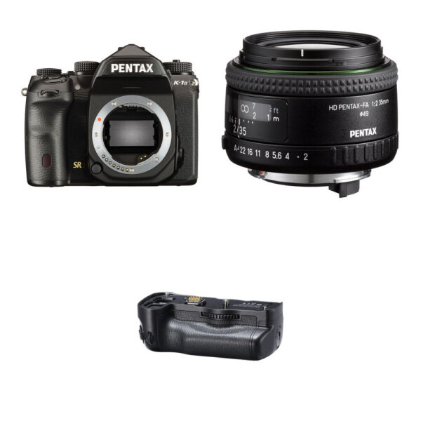 Pentax K-1 Mark II DSLR Camera with 35mm Lens and Battery Grip Kit