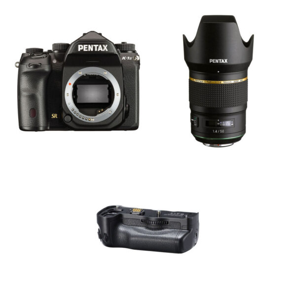 Pentax K-1 Mark II DSLR Camera with 50mm Lens and Battery Grip Kit
