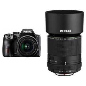 Pentax KF DSLR Camera with 18-55mm and 55-300mm Lenses Kit