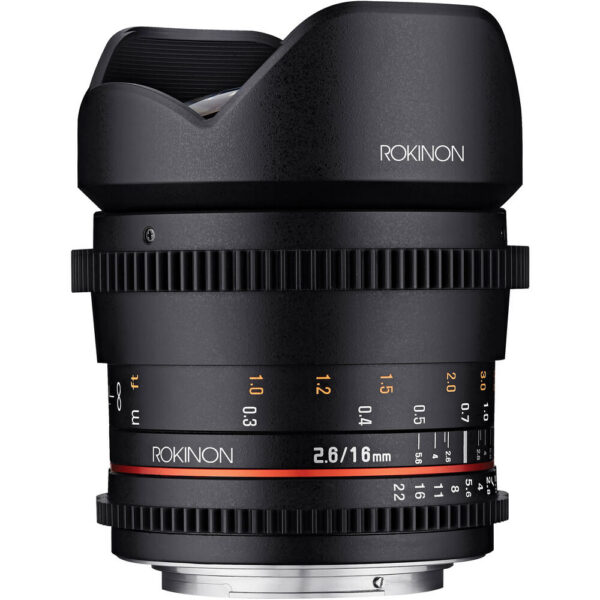 Rokinon 16mm T2.6 Full Frame Cine DS Lens (Canon EF Mount) view 2