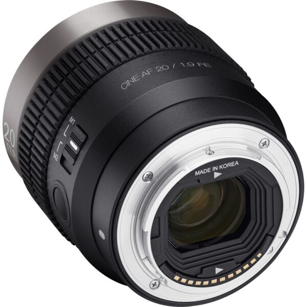 Rokinon Cine V-AF 20mm T1.9 FE Lens (Sony E) view 5