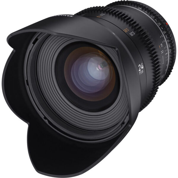 Samyang 24mm T1.5 VDSLR MK2 Cine Lens (MFT Mount) view 3