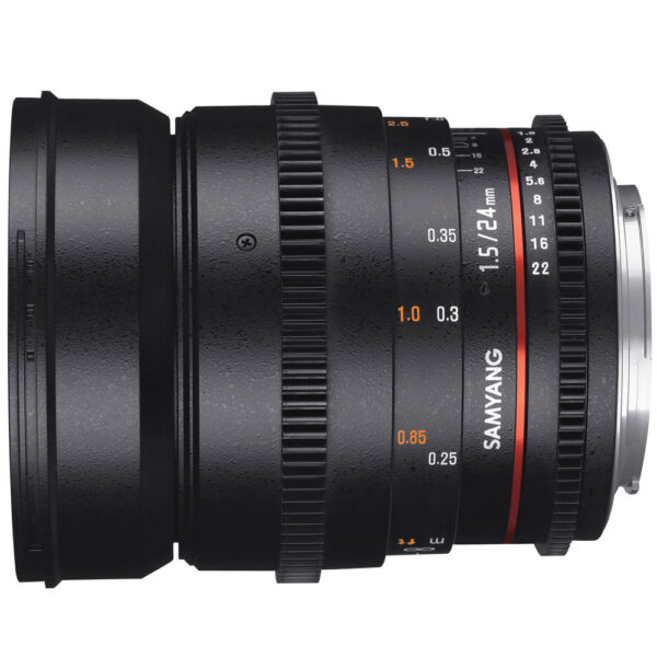 Samyang 24mm T1.5 VDSLRII Cine Lens for Micro Four Thirds Mount view 4