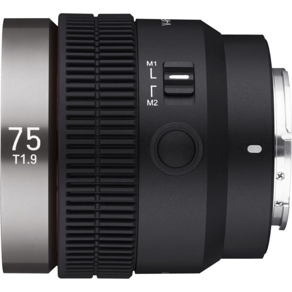 Samyang Cine V-AF 75mm T1.9 FE Lens (Sony E-Mount) view 3