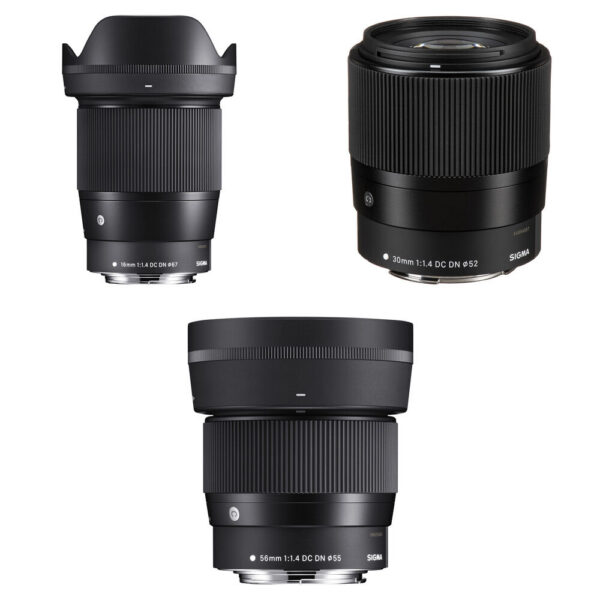 Sigma 16mm, 30mm, and 56mm f/1.4 DC DN Contemporary Lenses Kit (Canon EF-M) view 4